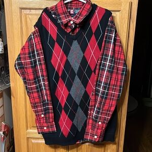 Boy’s long sleeve shirt and vest